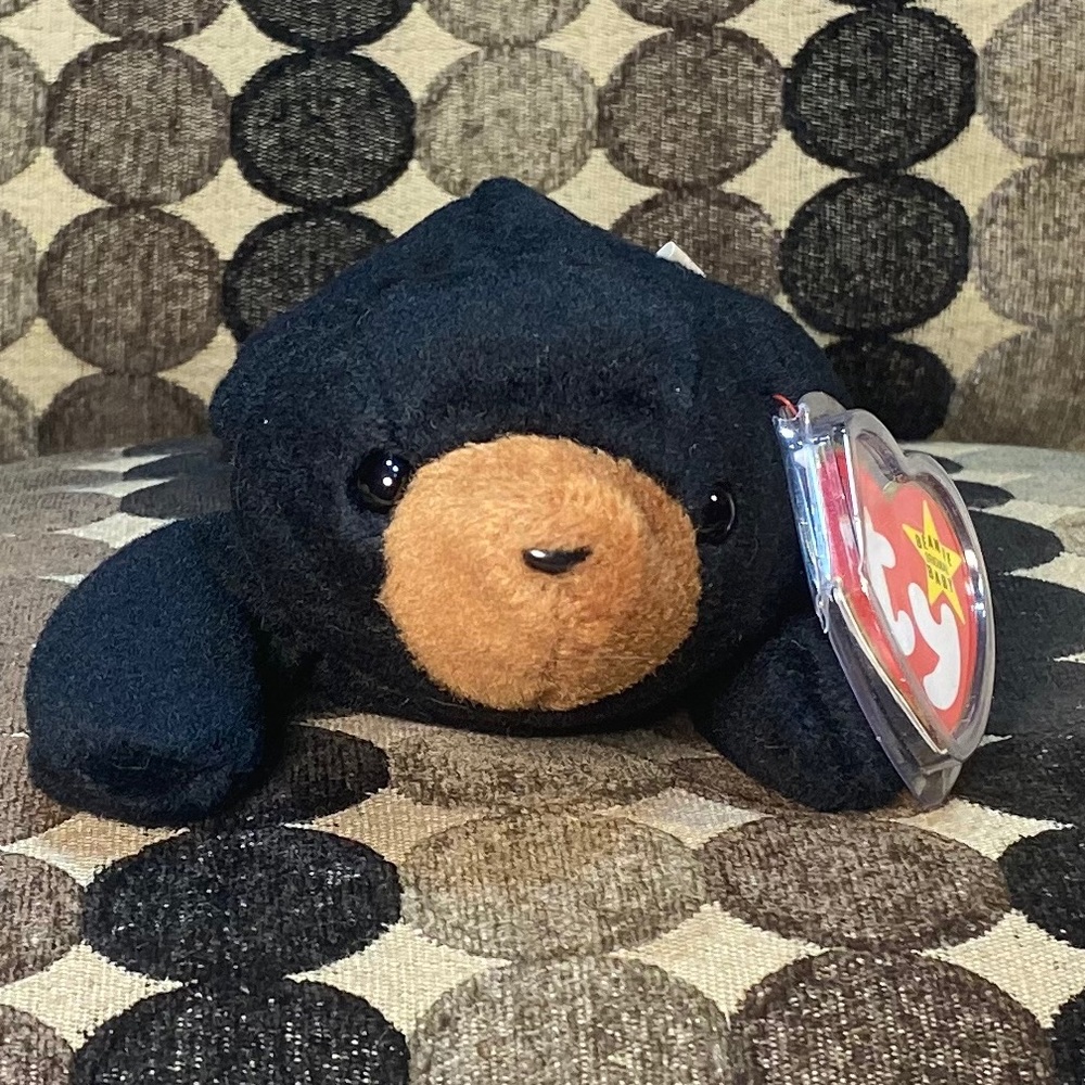 ty Beanie Babies Blackie 1993 P.V.C Pellets